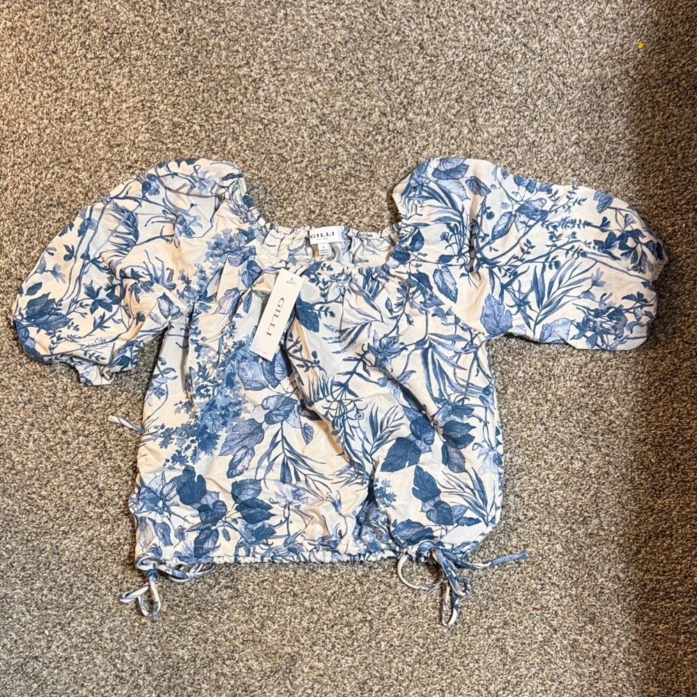 3/4 FLORAL TOP